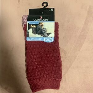 Cuddl Duds Red Plushfill Socks